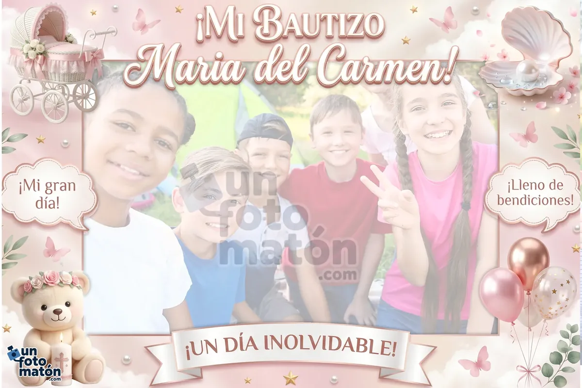 Photocall de Bautizo Niña para bautizo