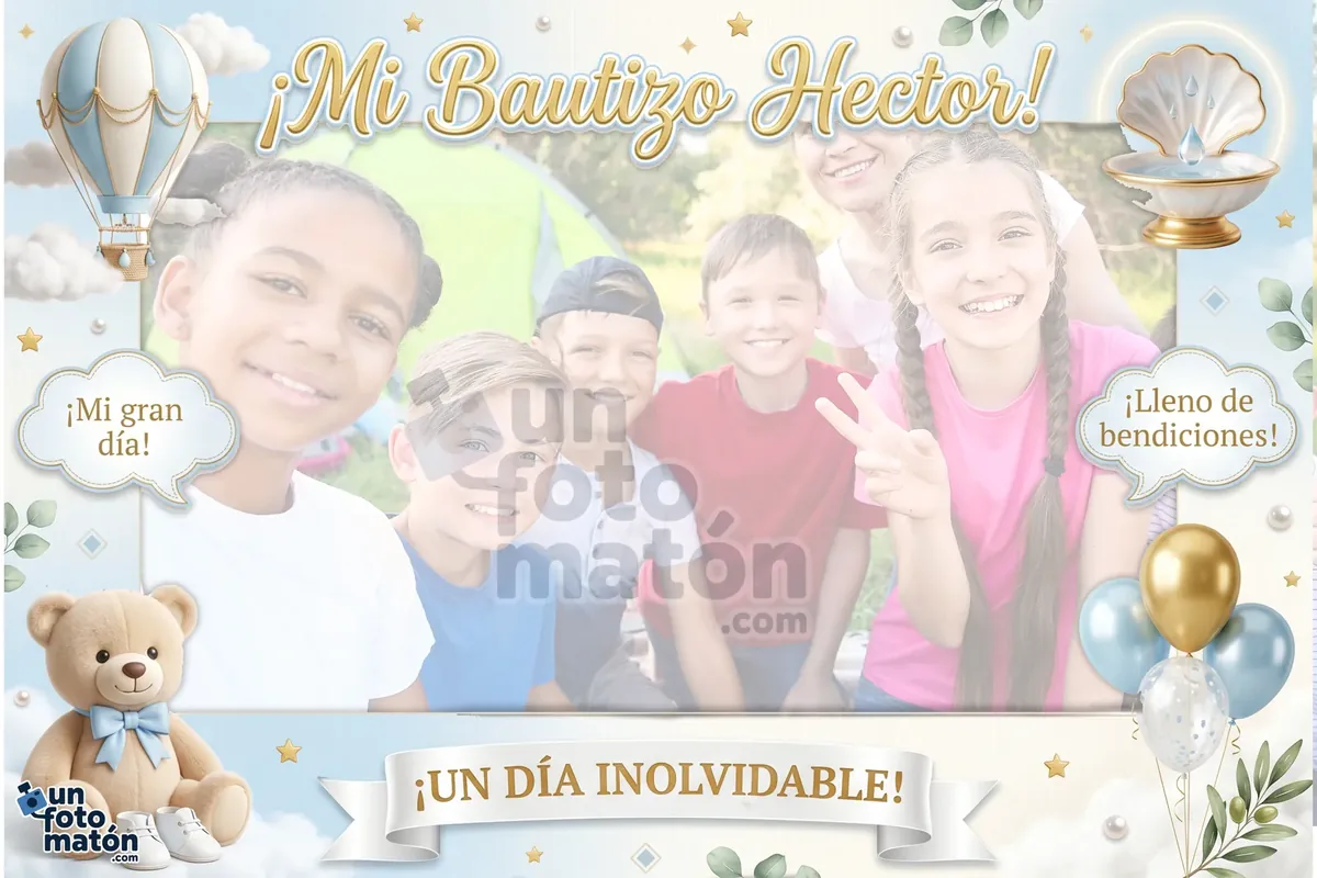 Photocall de Bautizo Niño para bautizo