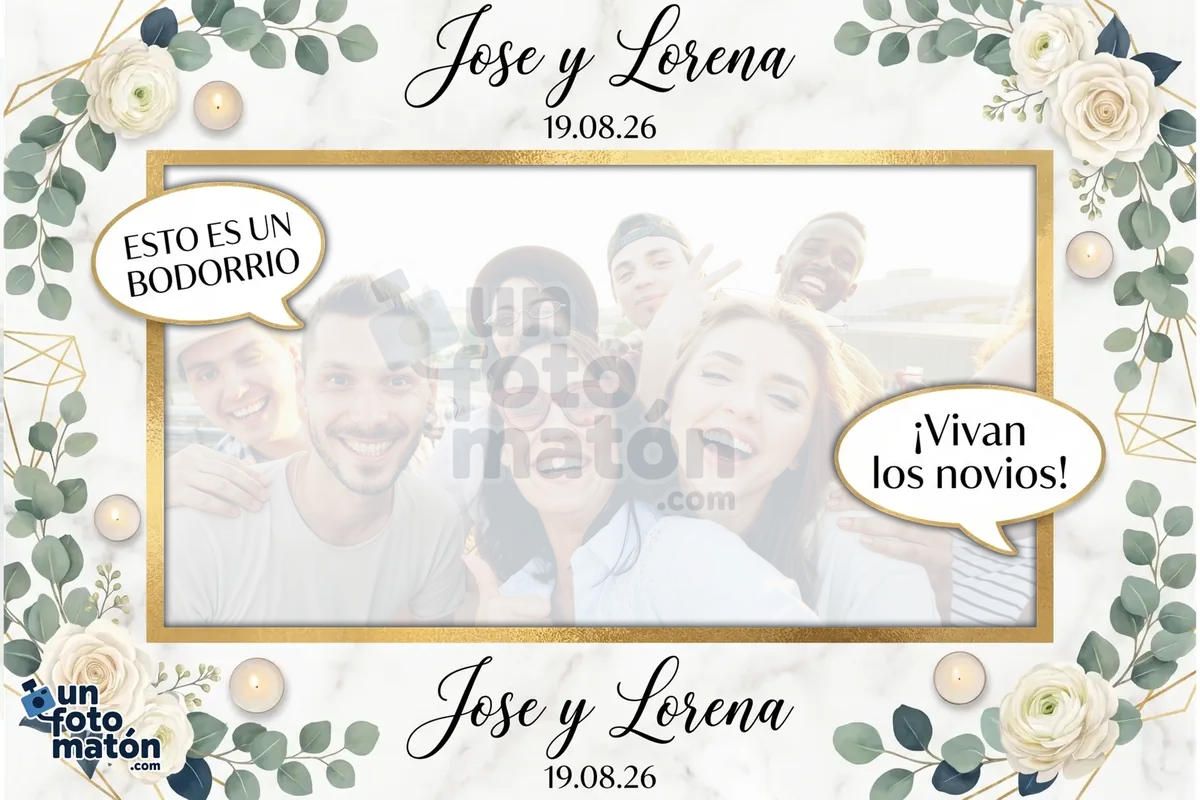 Photocall de Boda Clásica para boda
