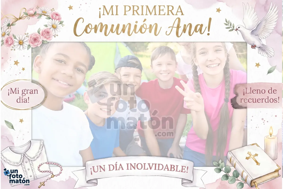 Photocall de Comunión Niña Clásica para primera comunión