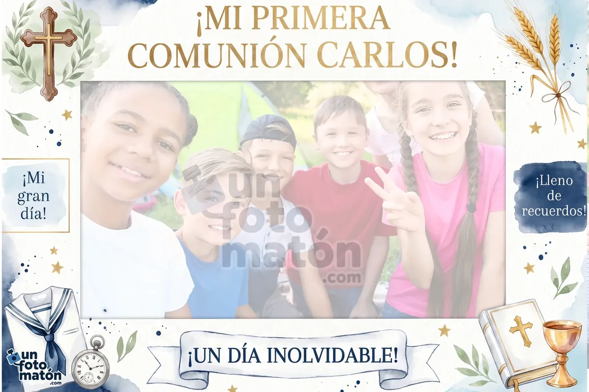Photocall de Comunión Niño Clásica para primera comunión