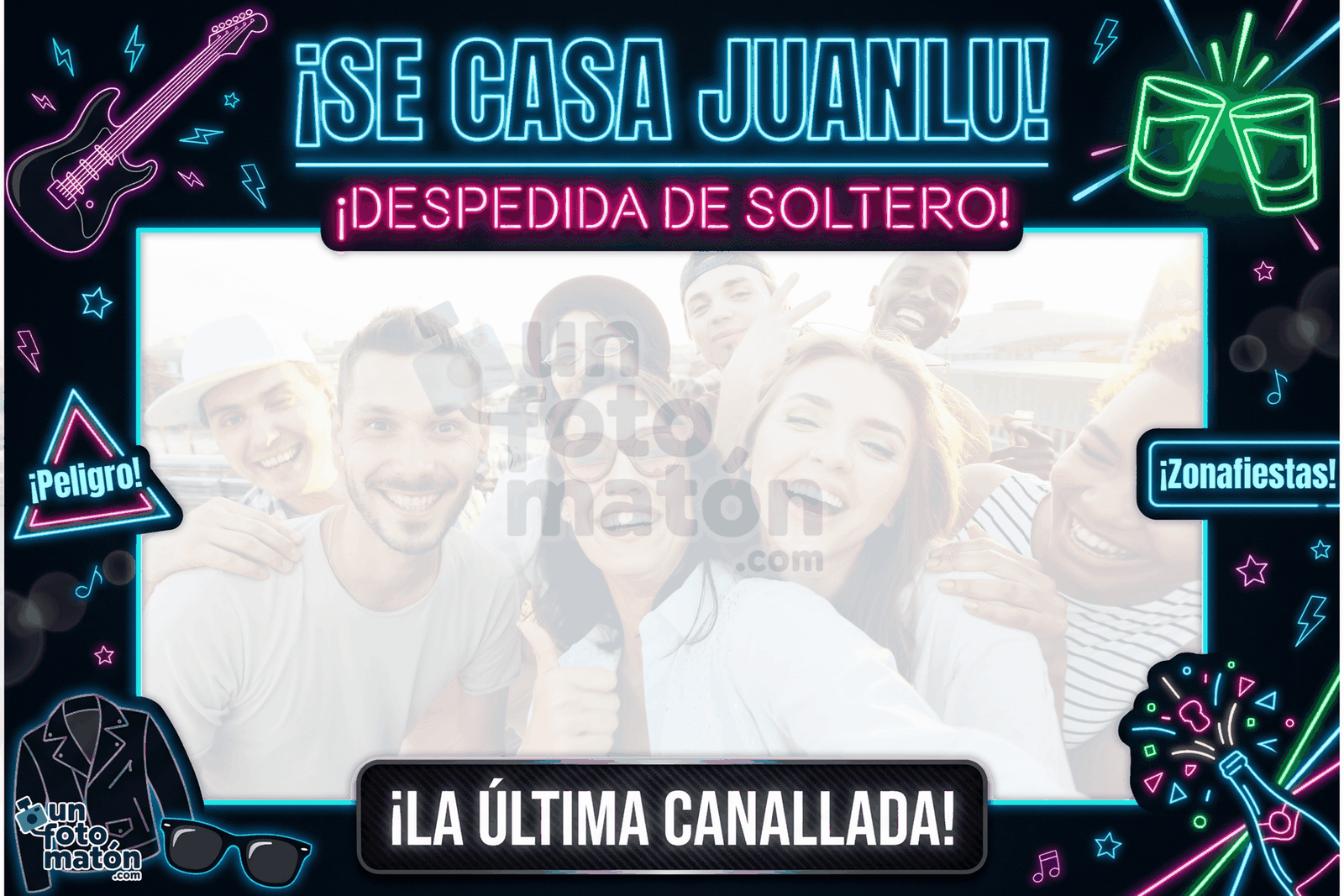 Fotomatón Despedida Soltero Neón
