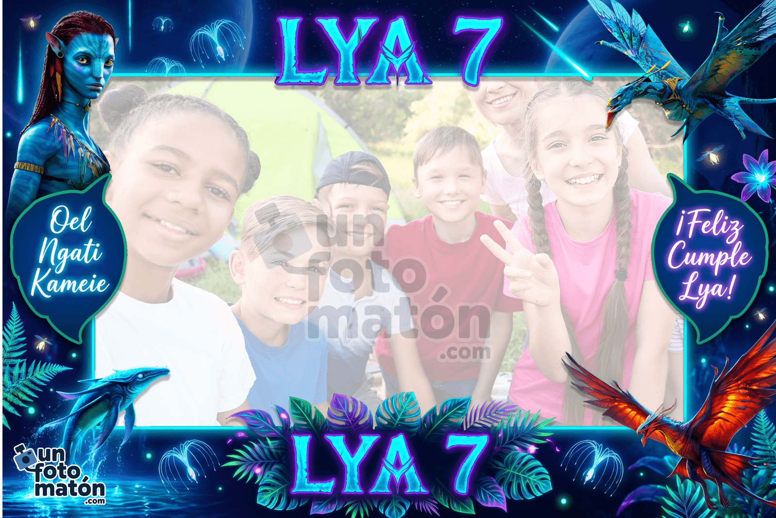 Fotomatón personalizado de Avatar para cumpleaños · infantil