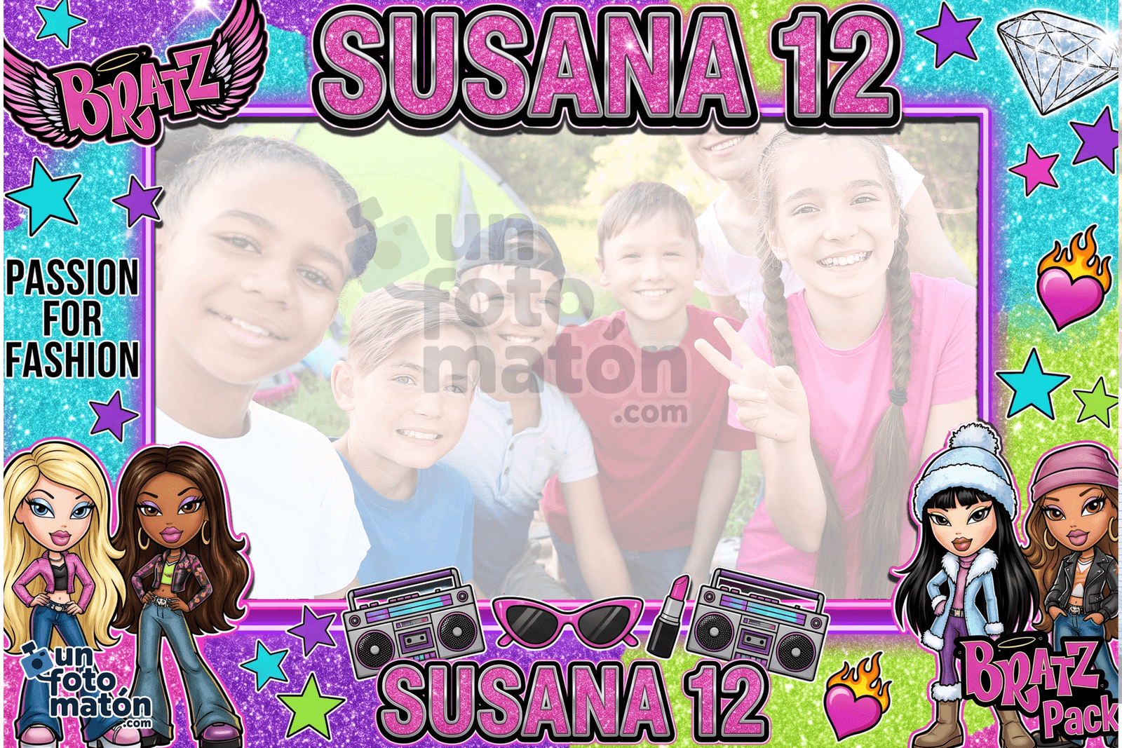 Fotomatón personalizado de Bratz para cumpleaños · infantil