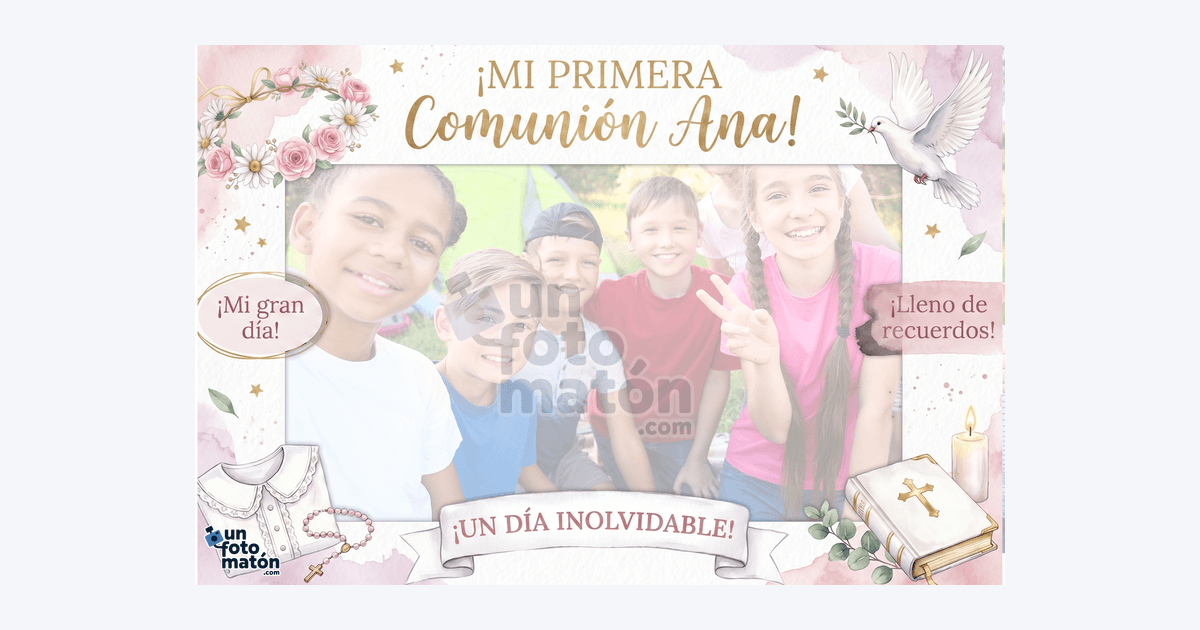 Photocall de Comunión Niña Clásica para primera comunión